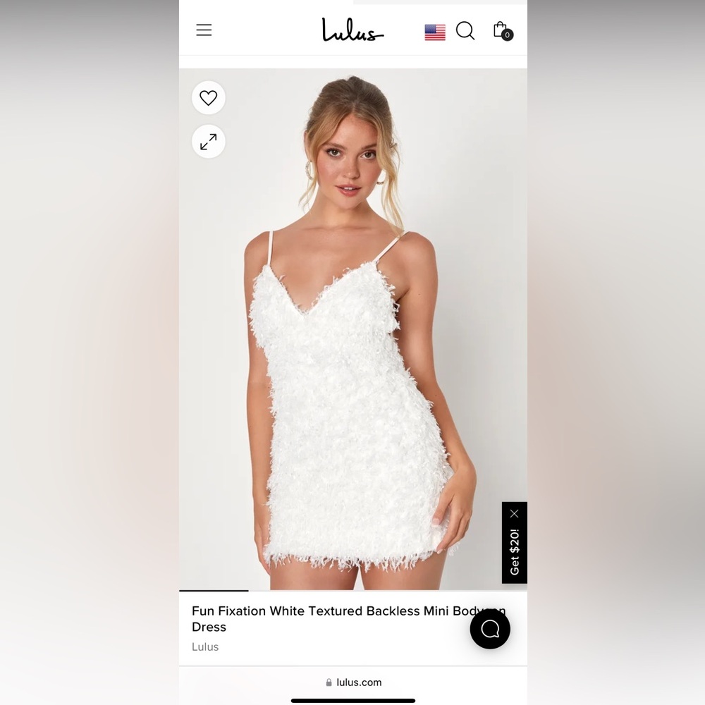 Fun Fixation White Textured Backless Mini Bodycon Dress